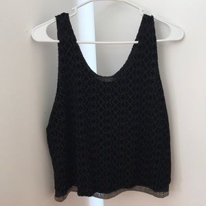 Black Velvet Top